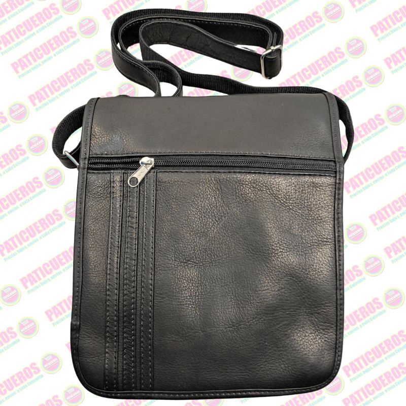 Bolso Carrier Manos Libres Bandolera Morral Cuero Bovino Tamaño Extra Grande Unisex