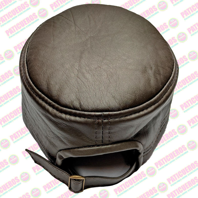 Gorra Cachucha Estilo Militar Cubana Cuero Genuino Unisex
