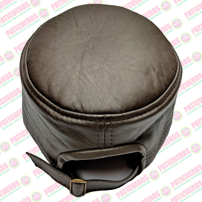 Gorra Cachucha Estilo Militar Cubana Cuero Genuino Unisex