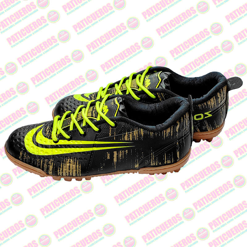 Bajo Pedido / Zapatillas Estilo Guayo Para Jugar Futbol Cancha Sintética Cemento Y Tierra