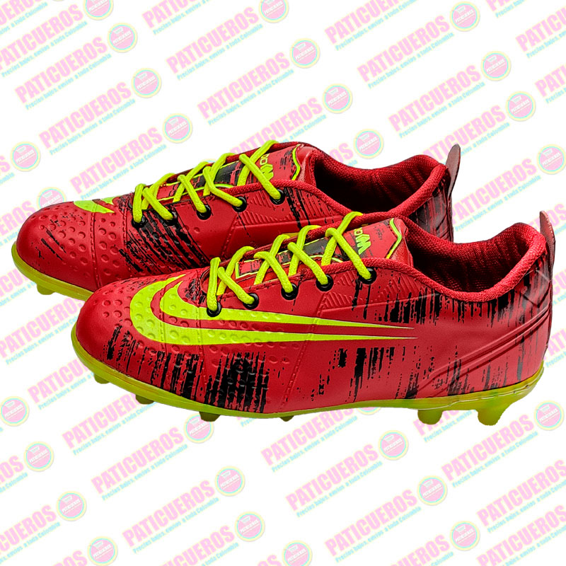 Bajo Pedido / Zapatillas Guayos Deportivas Futbol NiƱo Adulto Taches Cancha De Grama Y Pasto