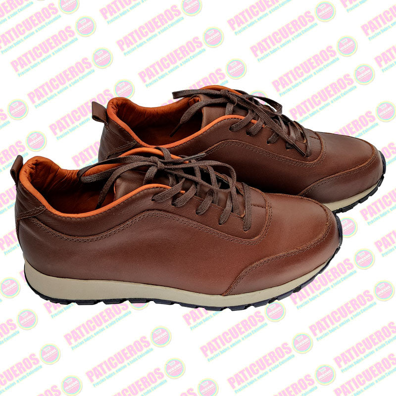 Tenis Zapatillas En Cuero Deportivas Unisex Casual Elegante Zapatos 100% Colombiano