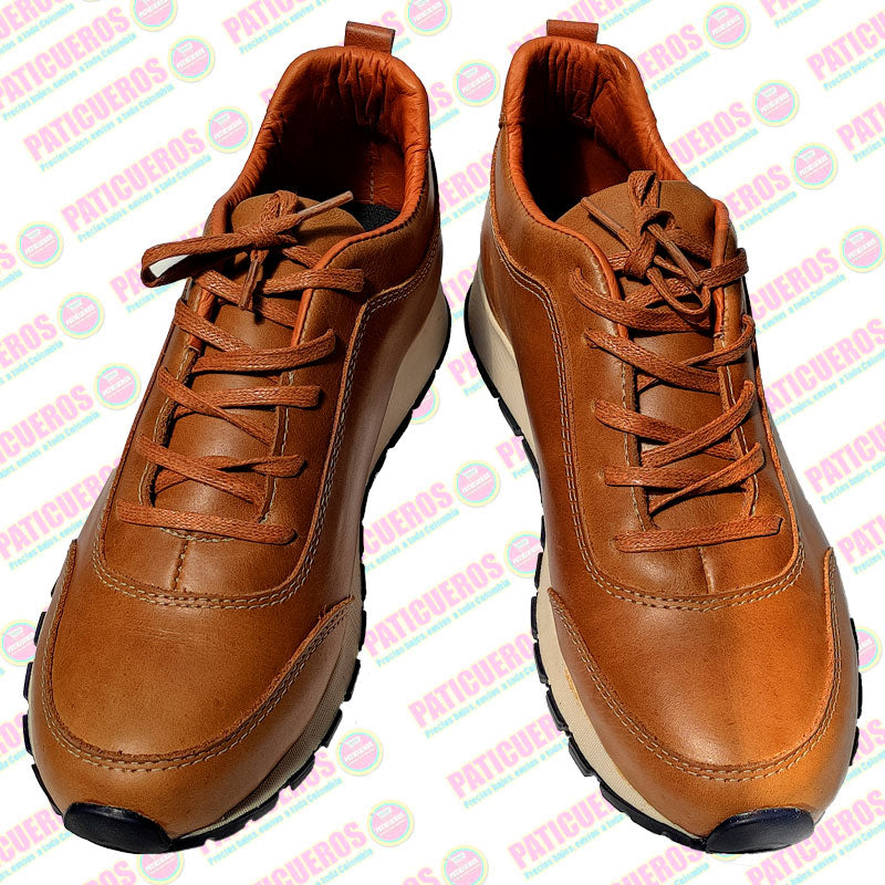 Tenis Zapatillas En Cuero Deportivas Unisex Casual Elegante Zapatos 100% Colombiano