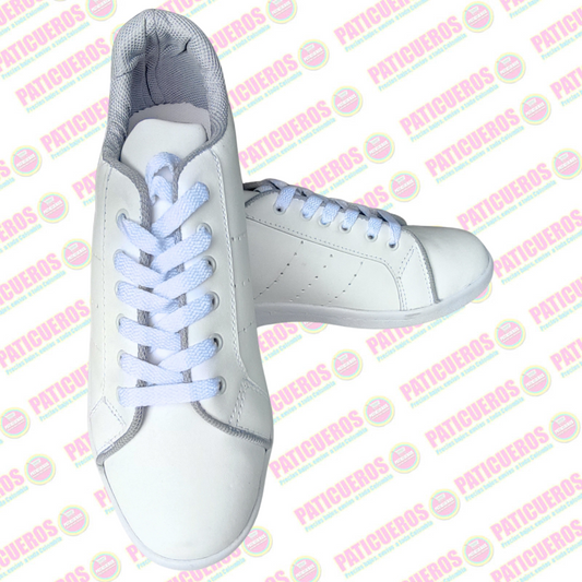 Tenis Zapatillas Colegial Cuero Blanco EnvÃo 2 DÃas Toda Colombia Unisex