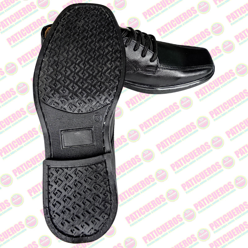 Zapatos Para El Colegio En Cuero Negro ¡Producto Colombiano!