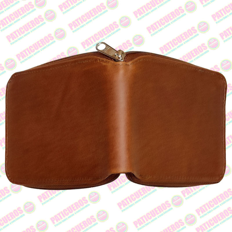 Billetera Con Cremallera En Cuero Para Hombre Producto Colombiano