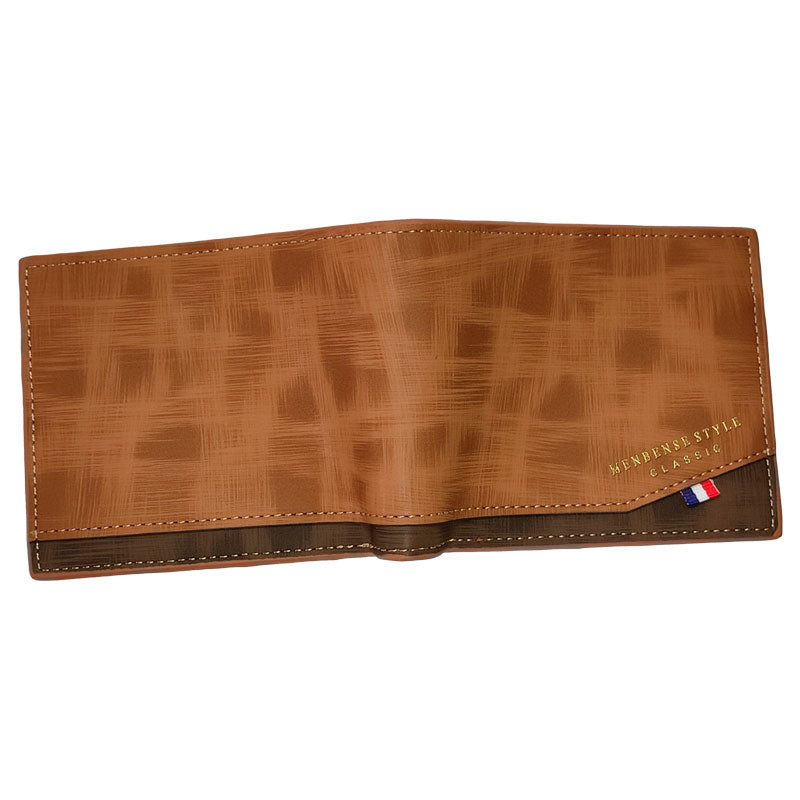 Billetera Cartera Cuero PU Menbence Hombre Deportiva Entrega Veloz