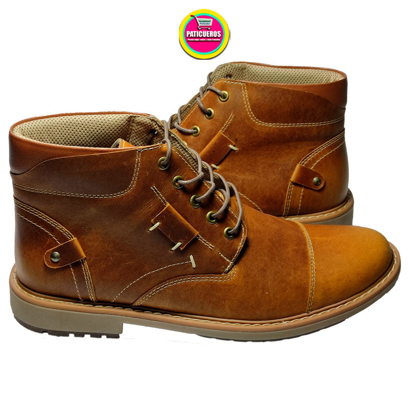 Bajo Pedido / EnvĂo Gratis Botines BotĂn Botas Zapatos De Cuero Para Hombre Caballero Entrega En 2 DĂas