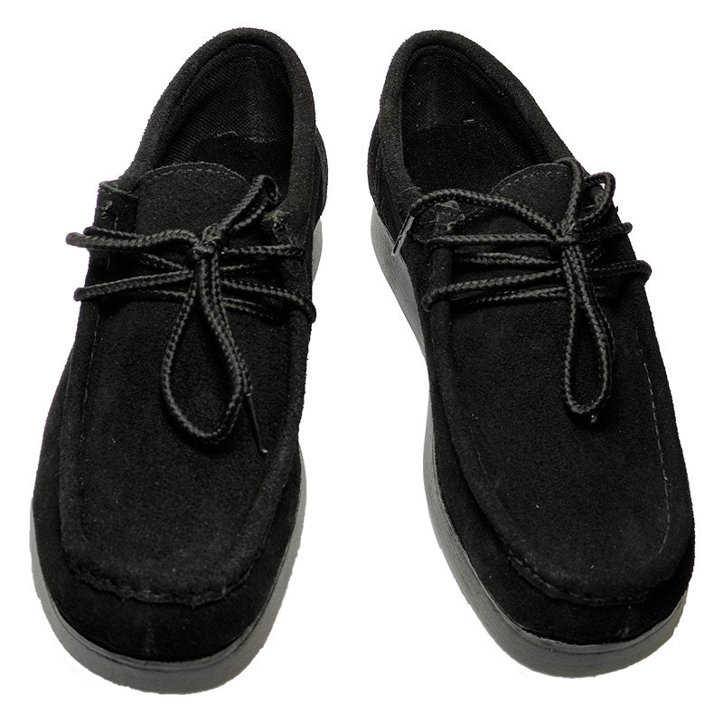 Bajo Pedido / Zapatos En Cuero Gamuza Negra Estilo Abuelo ¡Producto Colombiano!