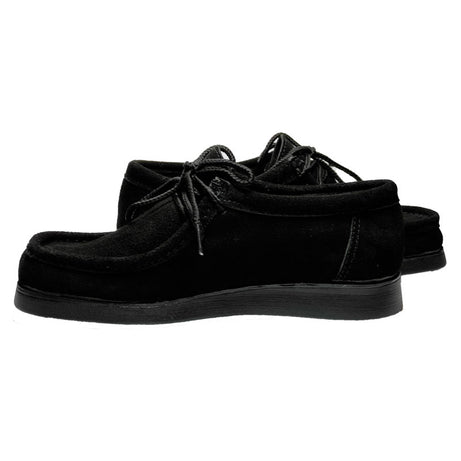Bajo Pedido / Zapatos En Cuero Gamuza Negra Estilo Abuelo ¡Producto Colombiano!