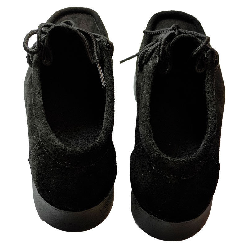 Bajo Pedido / Zapatos En Cuero Gamuza Negra Estilo Abuelo ¡Producto Colombiano!