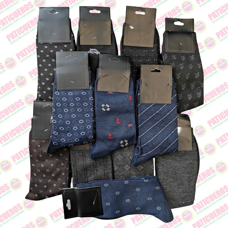 Pack 12 Pares De Medias Para Vestir Formales Surtidas