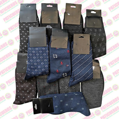 Pack 12 Pares De Medias Para Vestir Formales Surtidas