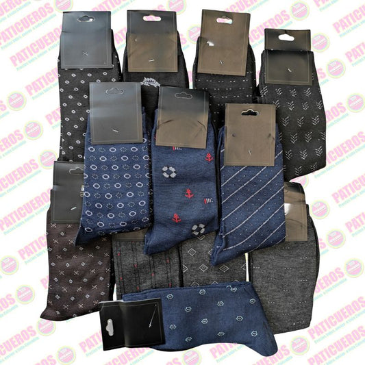 Pack 12 Pares De Medias Para Vestir Formales Surtidas