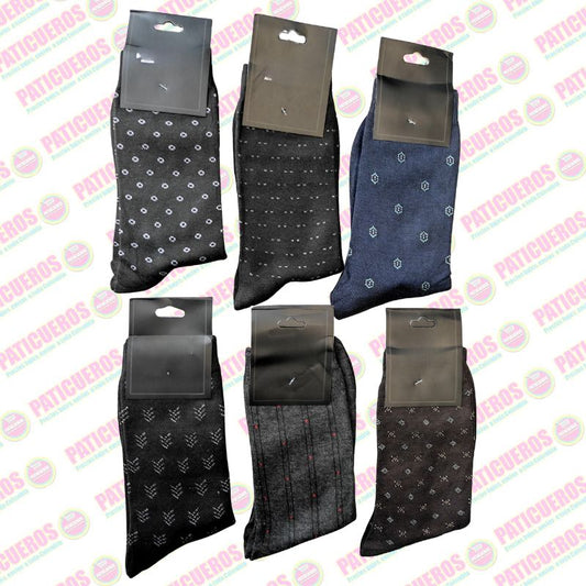 Pack 6 Pares De Medias Surtidas Para Vestir Formal