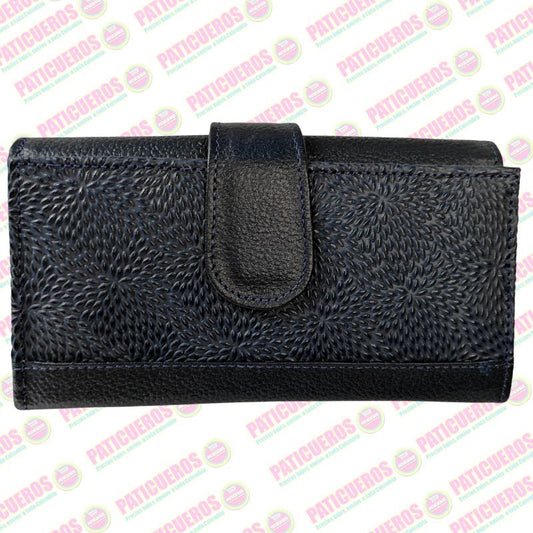 Billetera Cartera Monedero Cuero Genuino Dama Mujer embrague largo