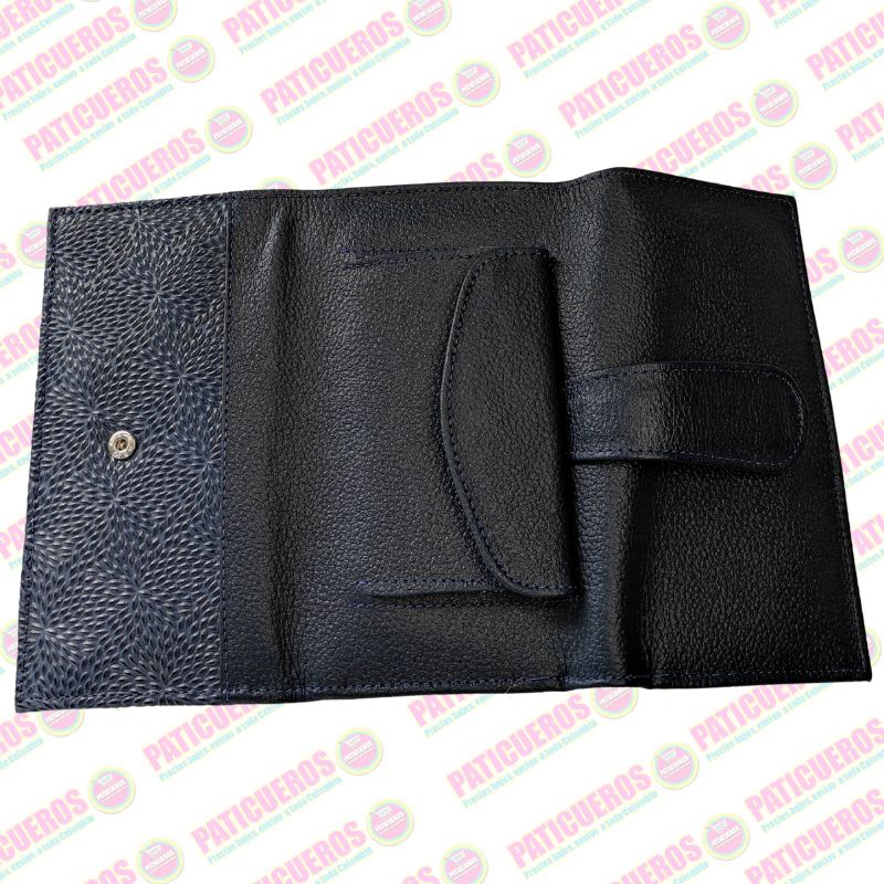 Billetera Cartera Monedero Cuero Genuino Dama Mujer embrague largo