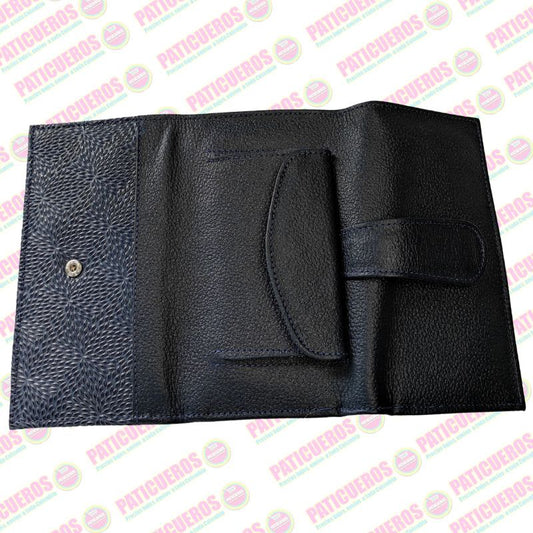 Billetera Cartera Monedero Cuero Genuino Dama Mujer embrague largo