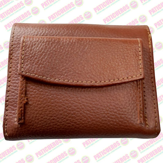 Billetera en cuero bovino pequeña – Elegante, práctica y con caja de regalo