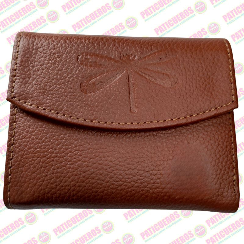 Billetera en cuero bovino pequeña – Elegante, práctica y con caja de regalo