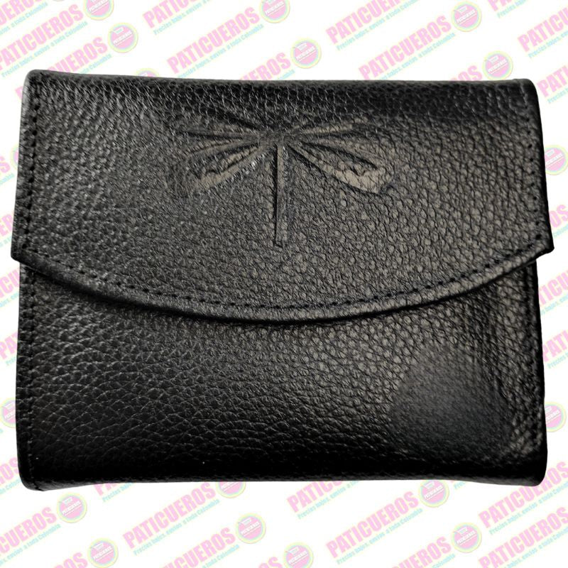 Billetera en cuero bovino pequeña – Elegante, práctica y con caja de regalo