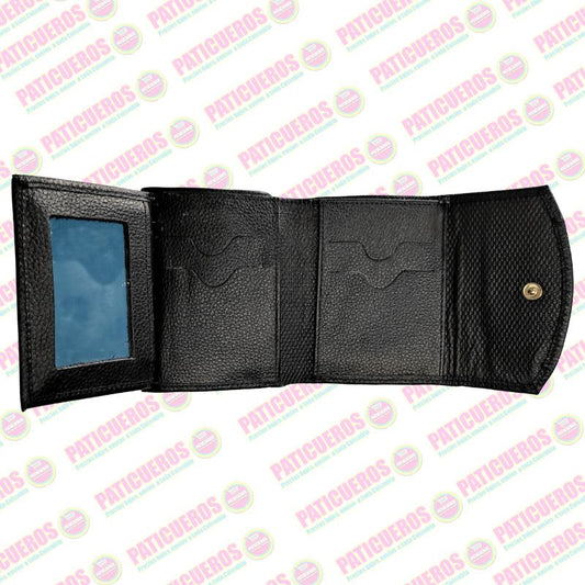 Billetera en cuero bovino pequeña – Elegante, práctica y con caja de regalo