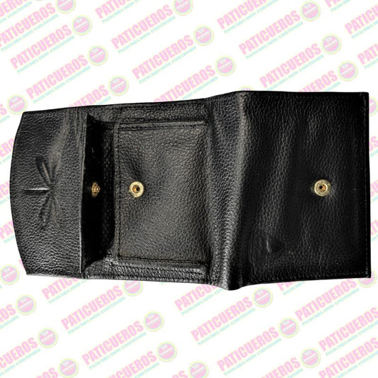 Billetera en cuero bovino pequeña – Elegante, práctica y con caja de regalo