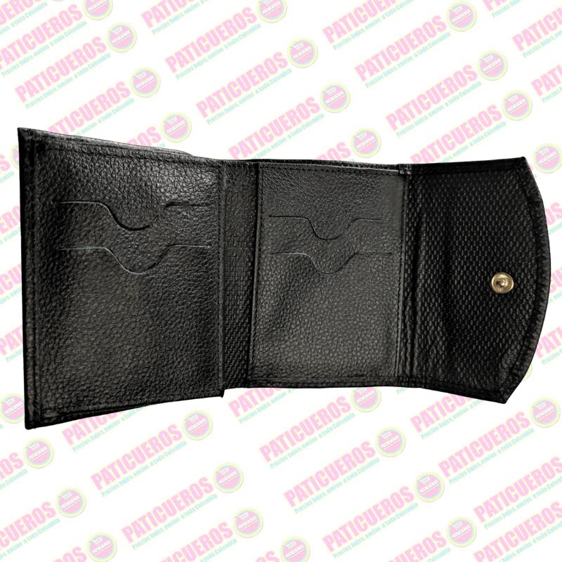 Billetera en cuero bovino pequeña – Elegante, práctica y con caja de regalo