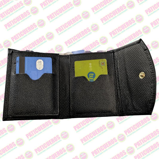 Billetera en cuero bovino pequeña – Elegante, práctica y con caja de regalo