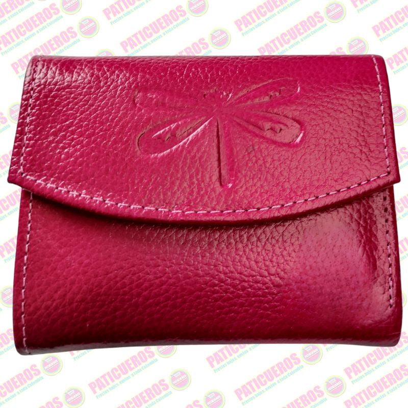 Billetera en cuero bovino pequeña – Elegante, práctica y con caja de regalo