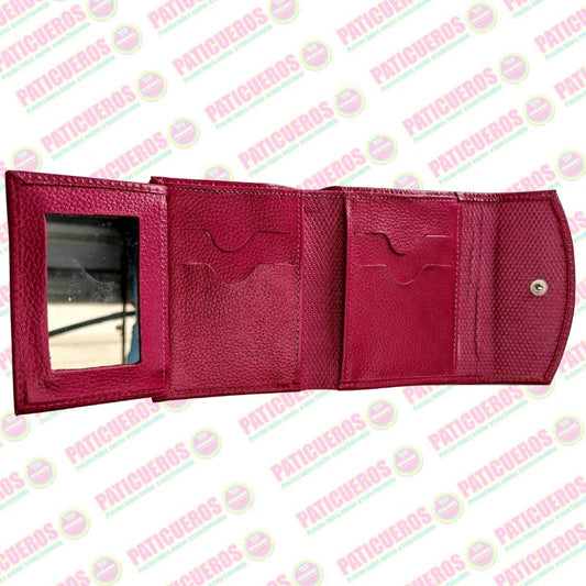 Billetera en cuero bovino pequeña – Elegante, práctica y con caja de regalo