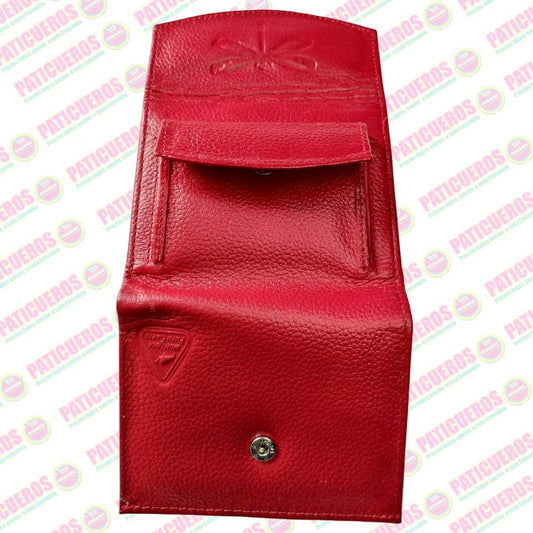 Billetera en cuero bovino pequeña – Elegante, práctica y con caja de regalo