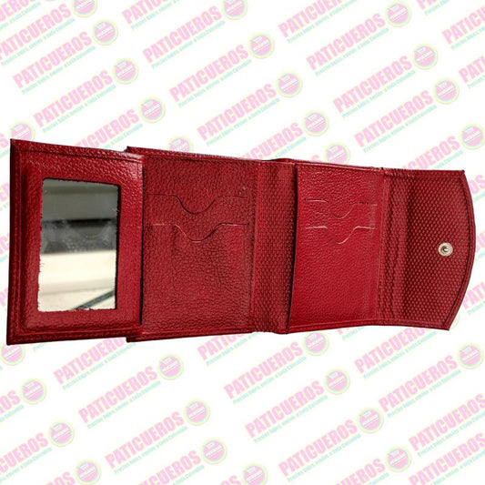 Billetera en cuero bovino pequeña – Elegante, práctica y con caja de regalo