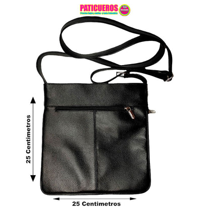 Bolso En Cuero Dama Carteras Mujer Bandolera Manos Libres