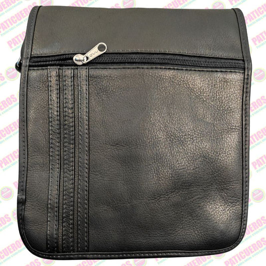 Bolso Carrier Manos Libres Bandolera Morral Cuero Bovino Tamaño Extra Grande Unisex