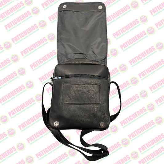 Bolso Carrier Manos Libres Bandolera Morral Cuero Bovino Tamaño Extra Grande Unisex