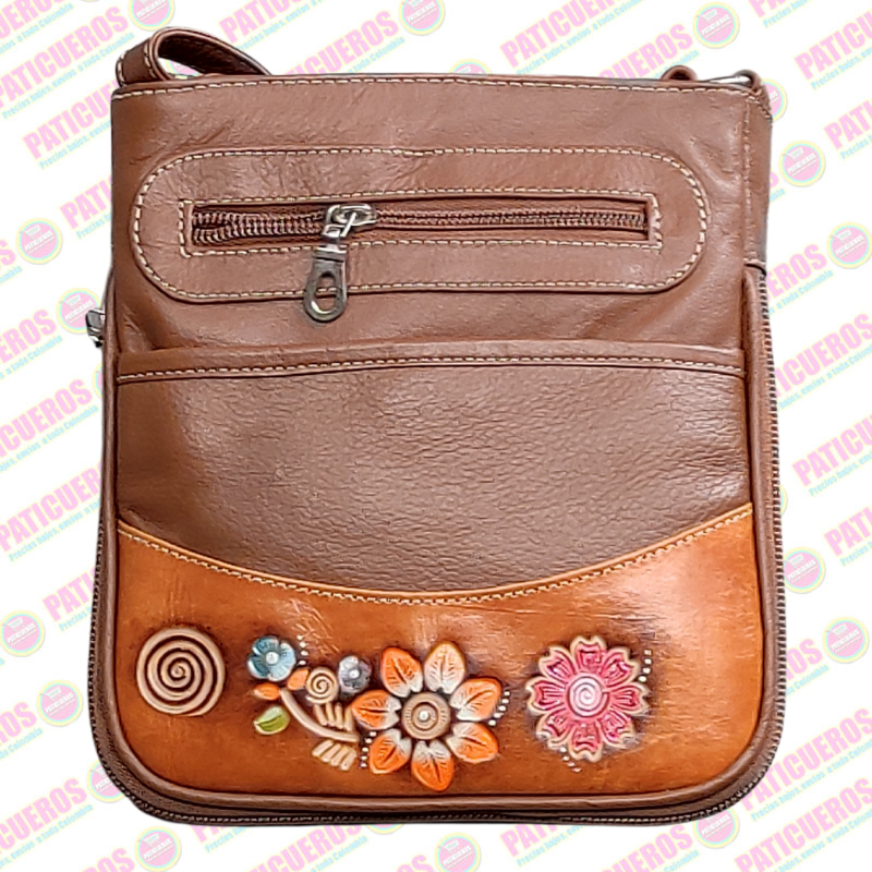 Bolso En Cuero Dama Morral Mochila Mujer Bandolera