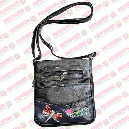 Bolso En Cuero Dama Morral Mochila Mujer Bandolera