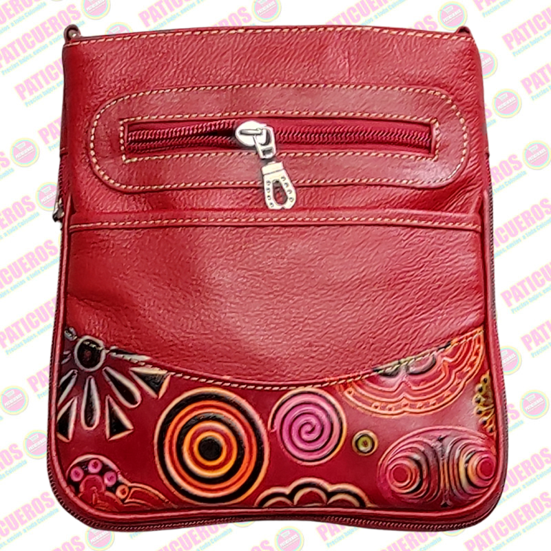 Bolso En Cuero Dama Morral Mochila Mujer Bandolera