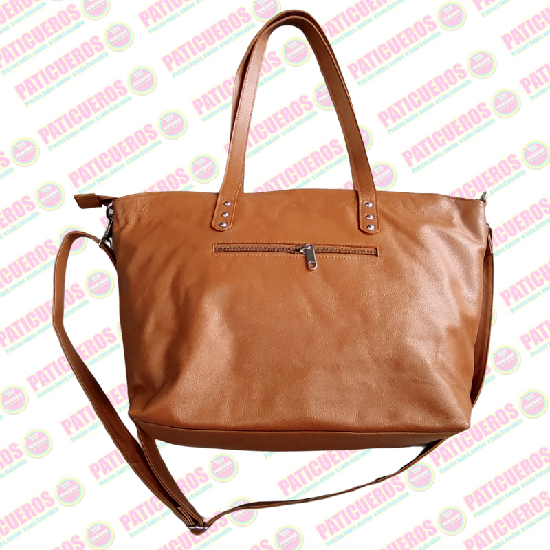 Bolso De Hombro En Cuero Genuino Mujer Bolsillo Para Portátil 100% Colombiano