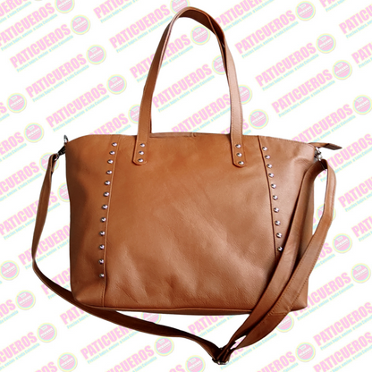 Bolso De Hombro En Cuero Genuino Mujer Bolsillo Para Portátil 100% Colombiano