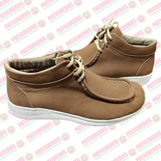 Bajo Pedido / Botines Zapatos Zapatillas Estilo Abuelos En Cuero Nobuck Unisex Suela Eva Ultralivianos