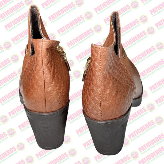 🚨 Producto En Liquidación / Botines En Cuero Para Dama Mujer Llegada Veloz A Toda Colombia