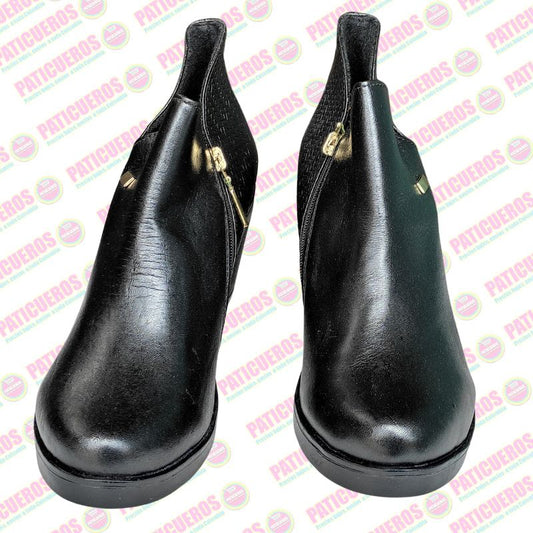 🚨 Producto En Liquidación / Botines En Cuero Para Dama Mujer Llegada Veloz A Toda Colombia