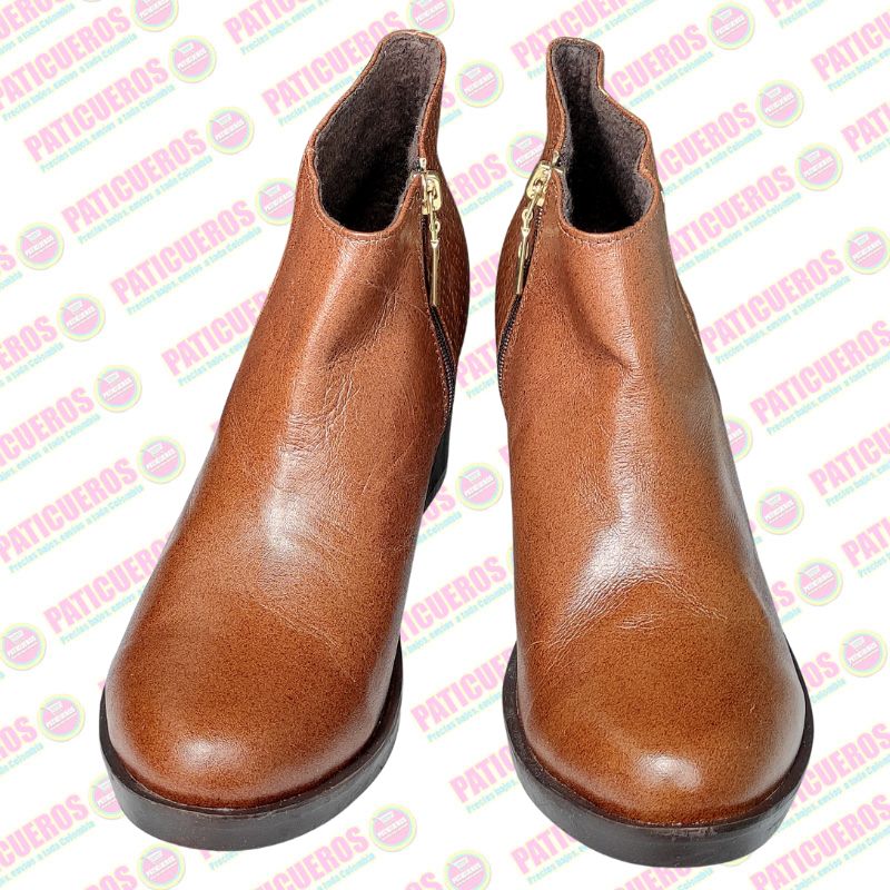 Bajo Pedido / Botines Botas Zapatos En Cuero Para Mujer Envío Rápido A Toda Colombia