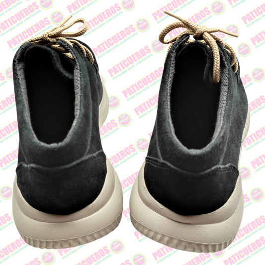 Bajo Pedido / Botines Zapatos Zapatillas Estilo Abuelos En Cuero Nobuck Unisex Suela Eva Ultralivianos