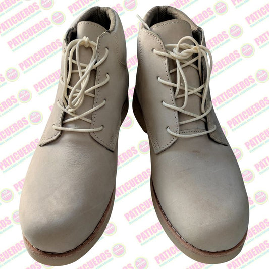 Bajo Pedido / Botines en cuero bovino nobuck premium para hombre – Suela borrador antideslizante