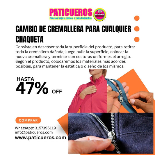 Cambio De Cremallera Para Cualquier Chaqueta Sin Importar El Material Que Sea