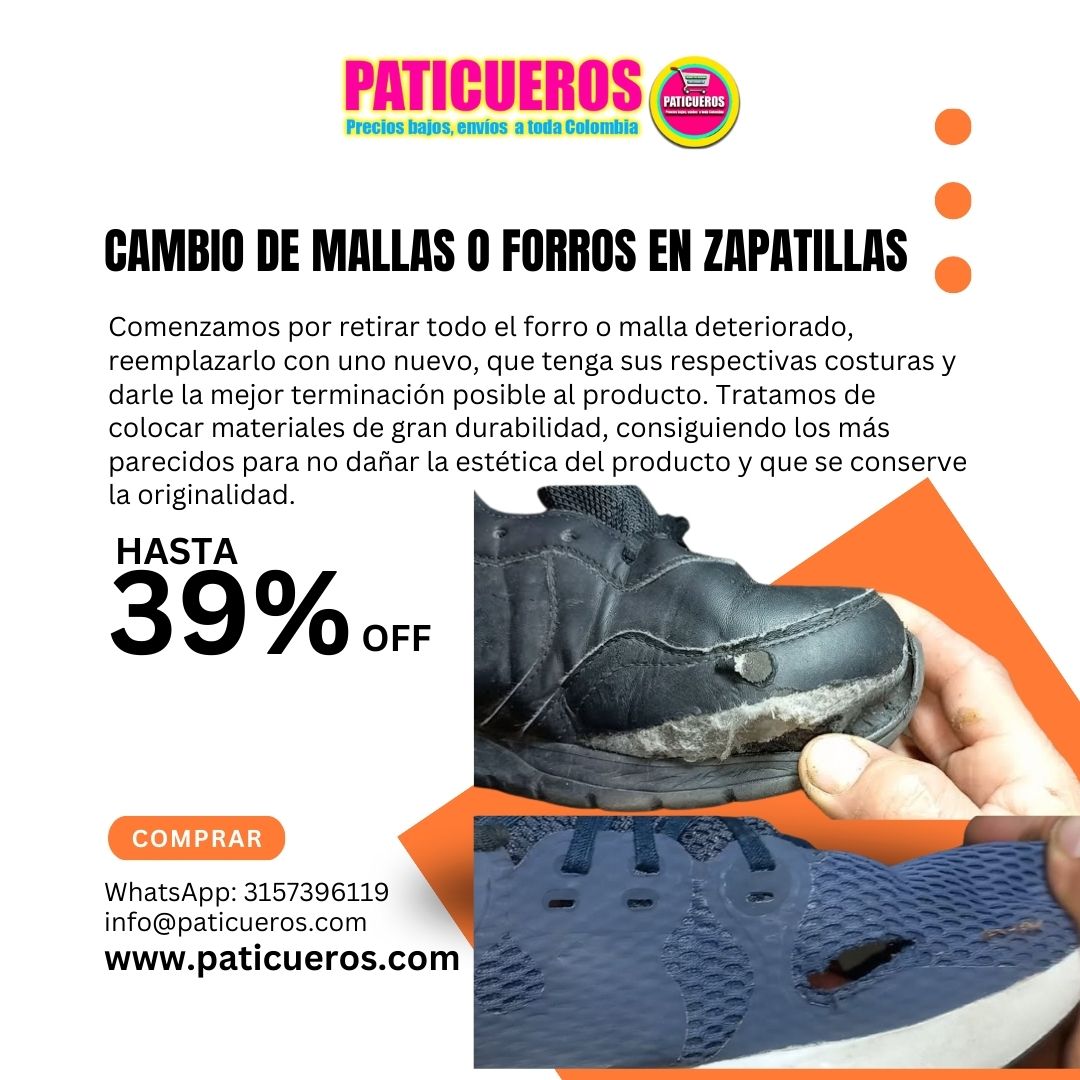 Cambio De Mallas O Forros En Zapatillas De Marca Tenis Botas Y Casi Cualquier Calzado