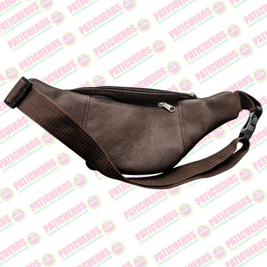 Canguro Riñonera En Cuero Genuino 100% Unisex Hombre Mujer